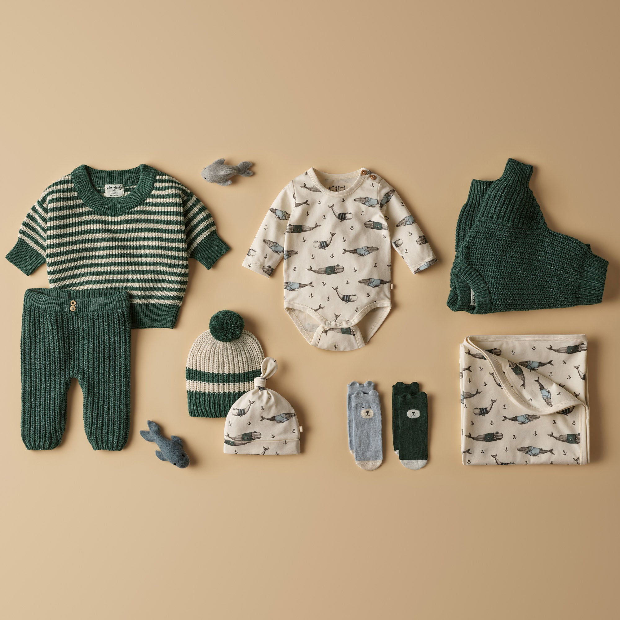 Clover Organic Knitted Stripe Jumper