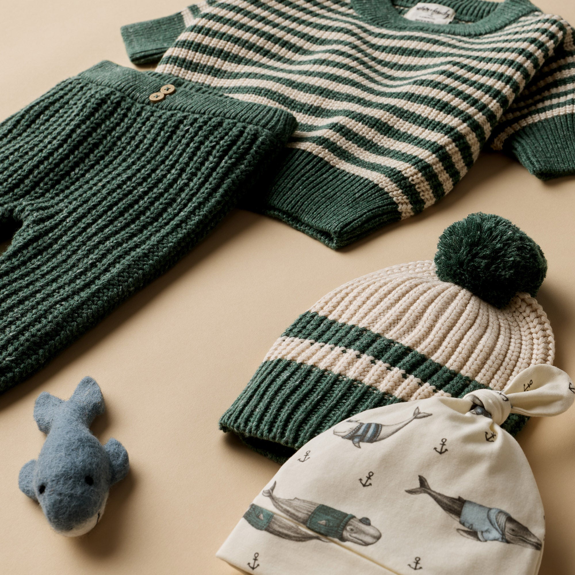 Clover Organic Knitted Stripe Jumper