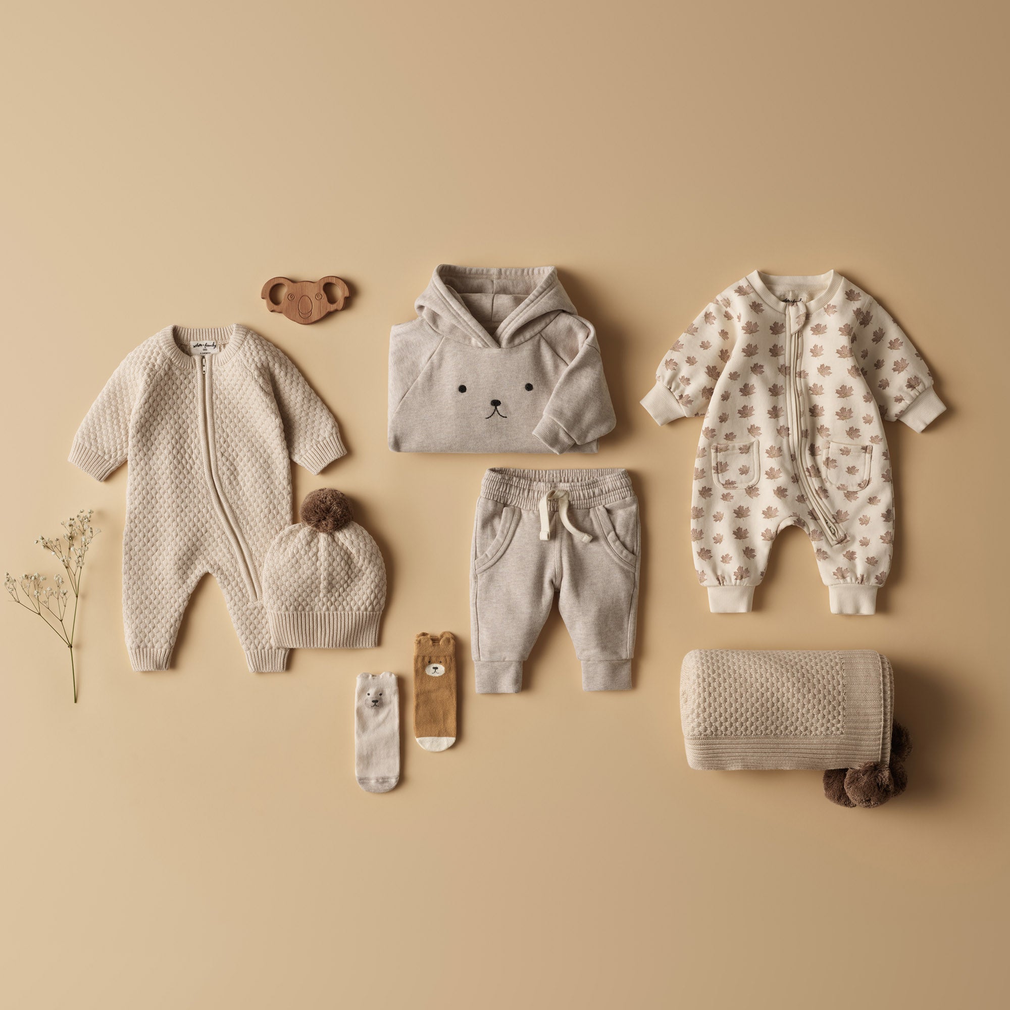 Cream Organic Knitted Bubble Growsuit