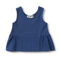 TRUE NAVY PEPLUM TANK