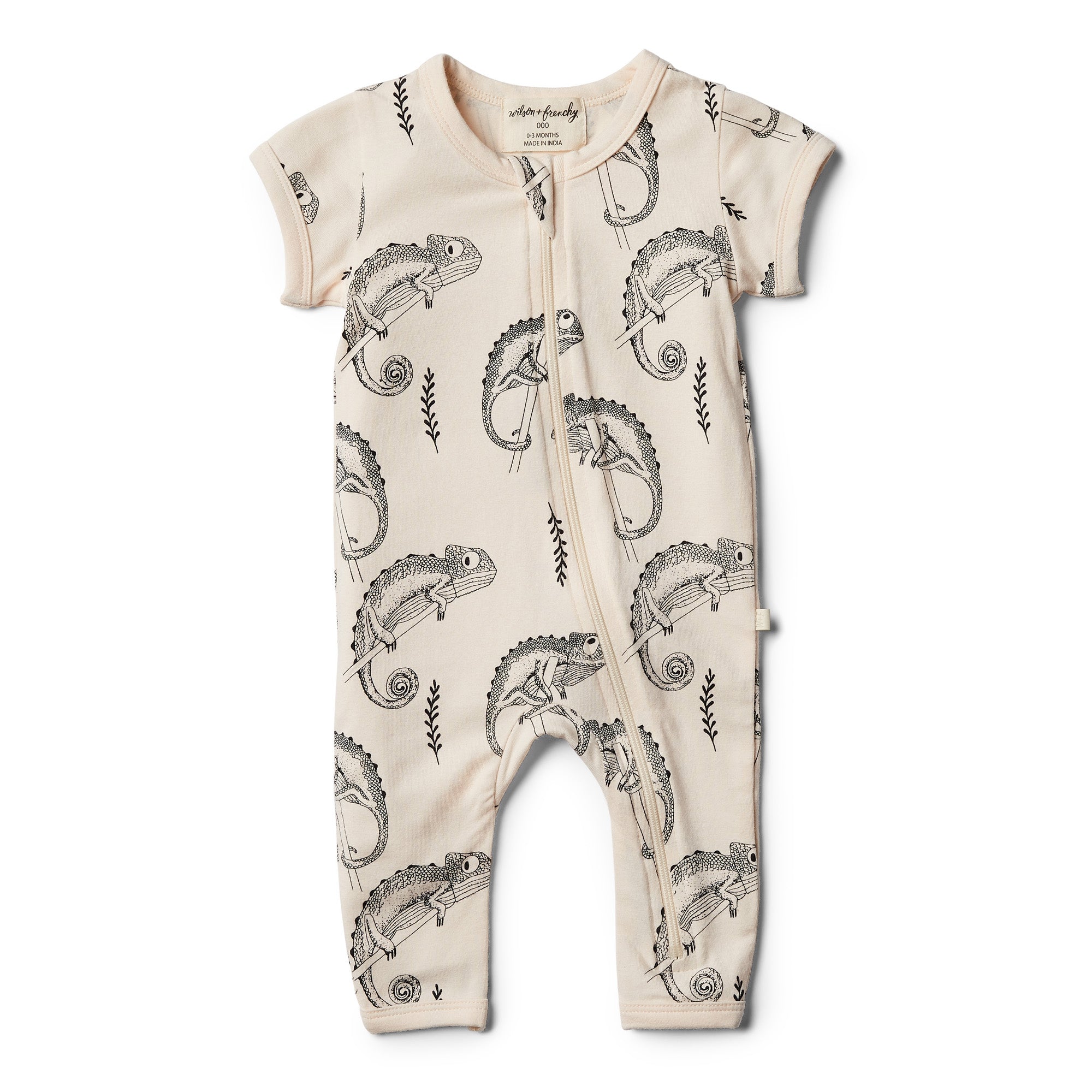 Organic Little Chameleon Zipsuit - Wilson and Frenchy
