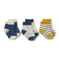 Jojoba, Deep Blue, Fleck 3 Pack Baby Socks