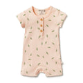 Organic Rib Henley Growsuit