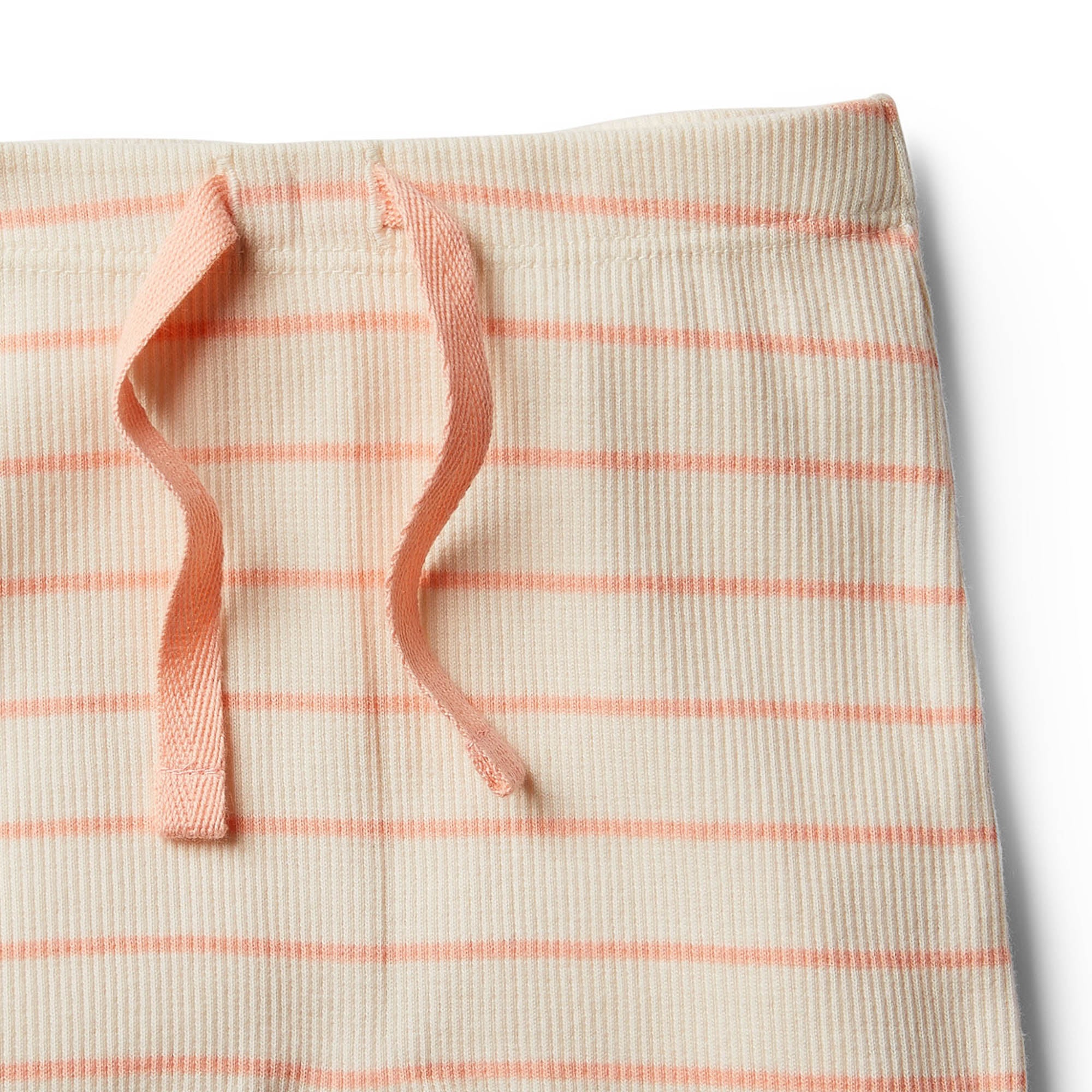 Organic Peach Pearl Stripe Short