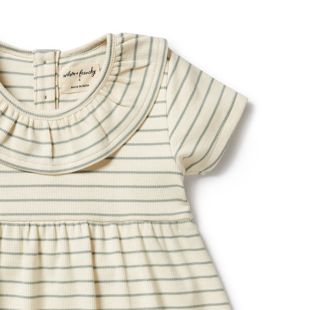 Petit Sage Organic Ruffle Dress