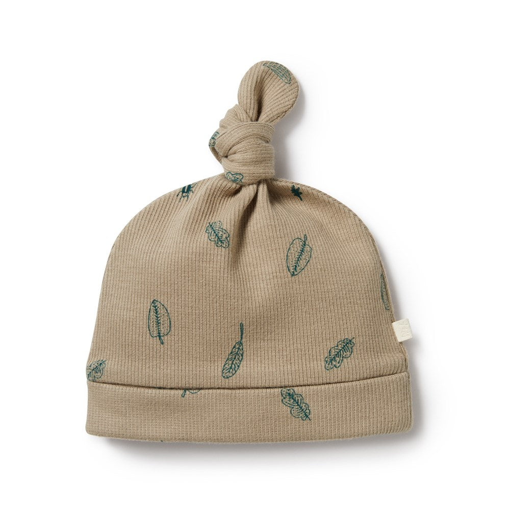 Jungle Leaf Organic Knot Hat