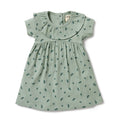 Falling Leaf Organic Rib Ruffle Dress