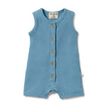 Sky Blue Organic Rib Growsuit