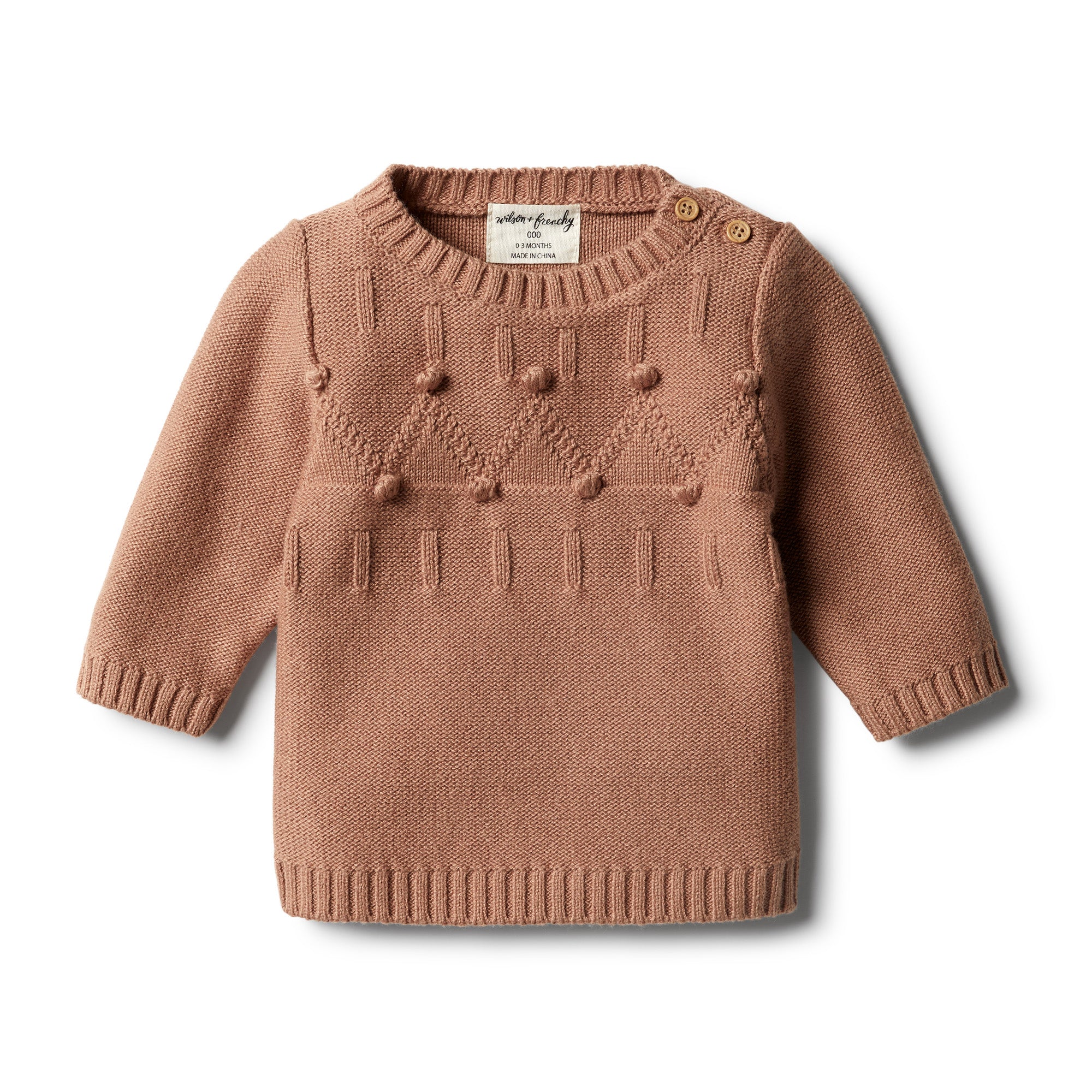 Nutmeg Knitted Jacquard Jumper - Wilson and Frenchy
