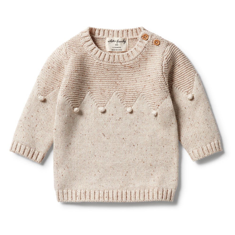 Knitted Jumper with Baubles