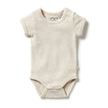 Organic Stripe Rib Bodysuit