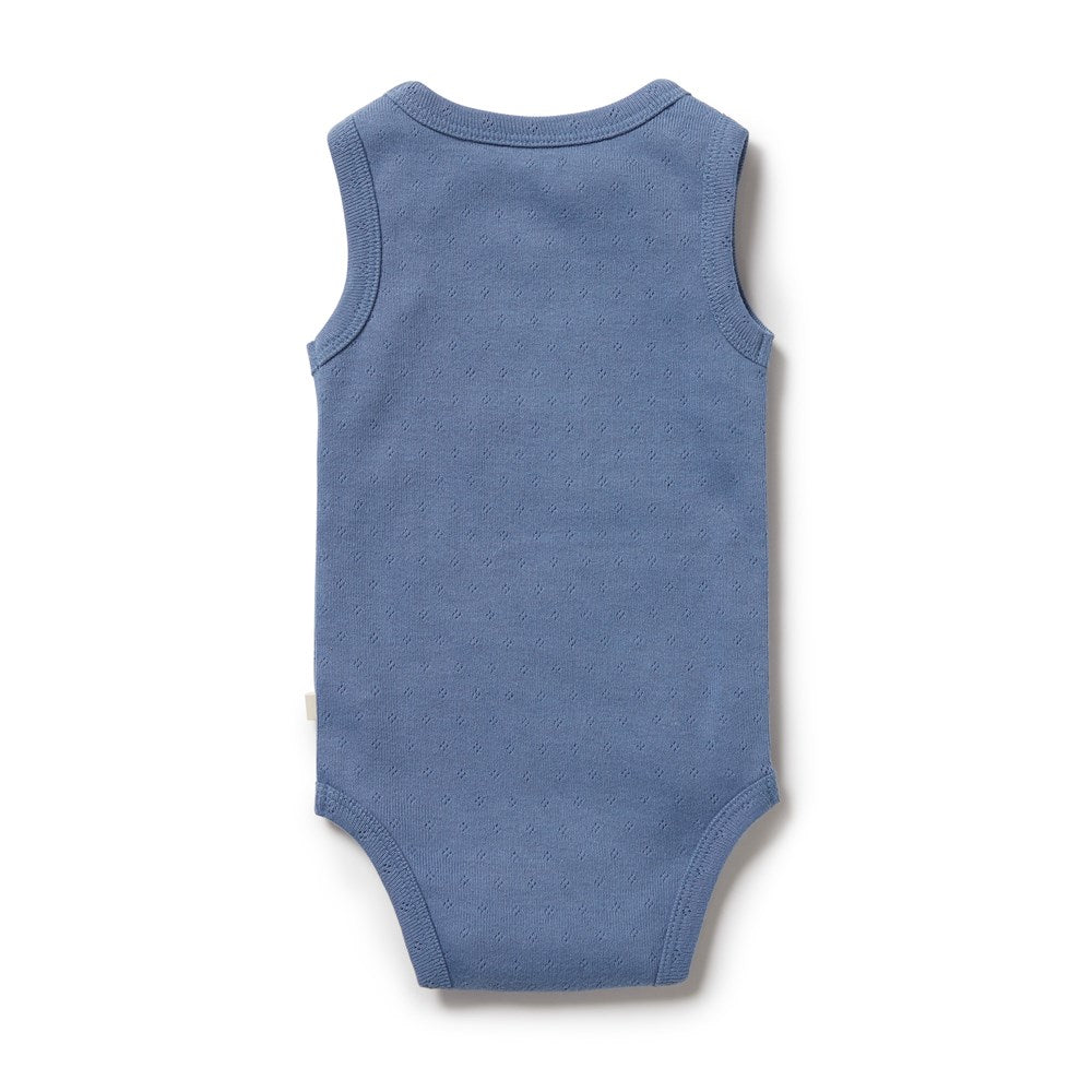 Organic Pointelle Singlet Bodysuit