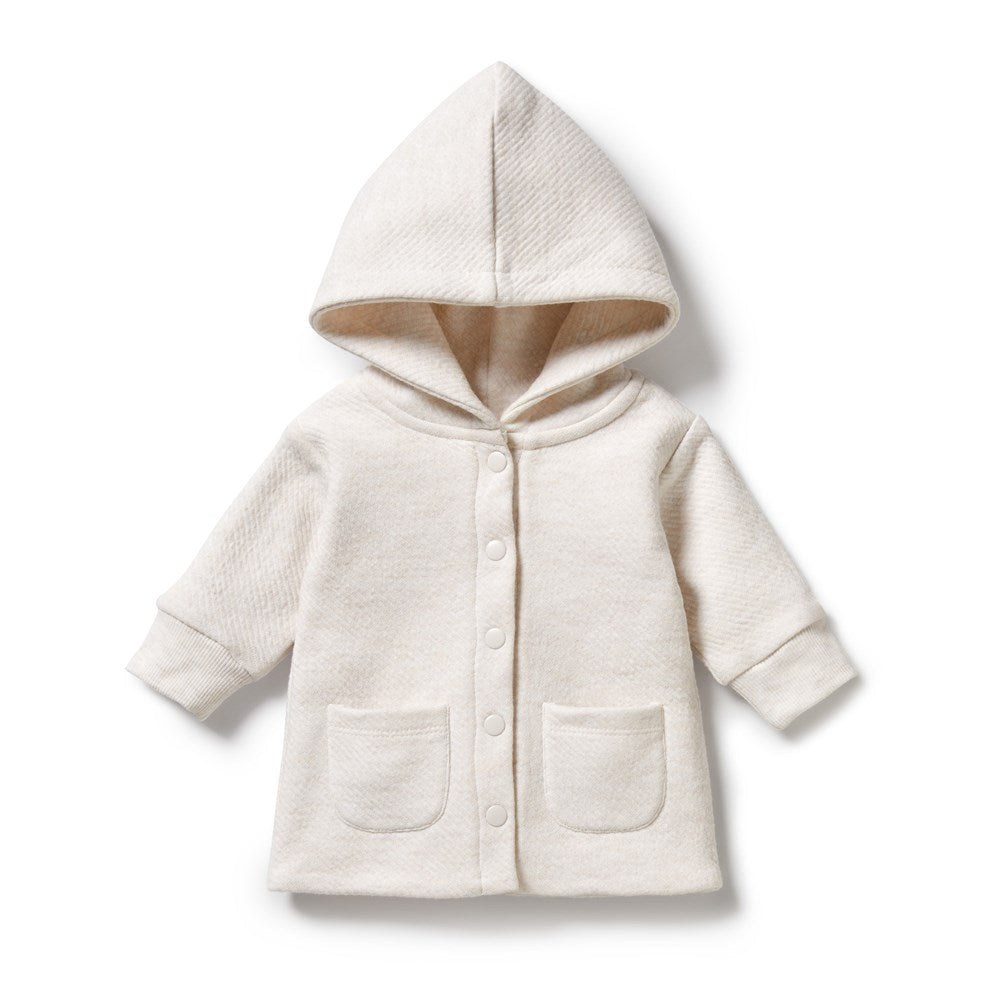 Oatmeal Organic Quilted Jacket