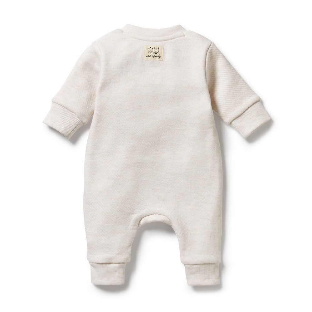 Oatmeal Organic Quilted Growsuit