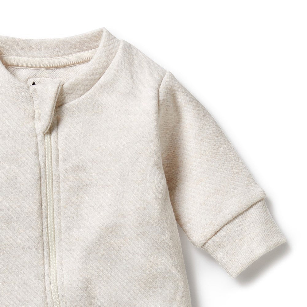 Oatmeal Organic Quilted Growsuit