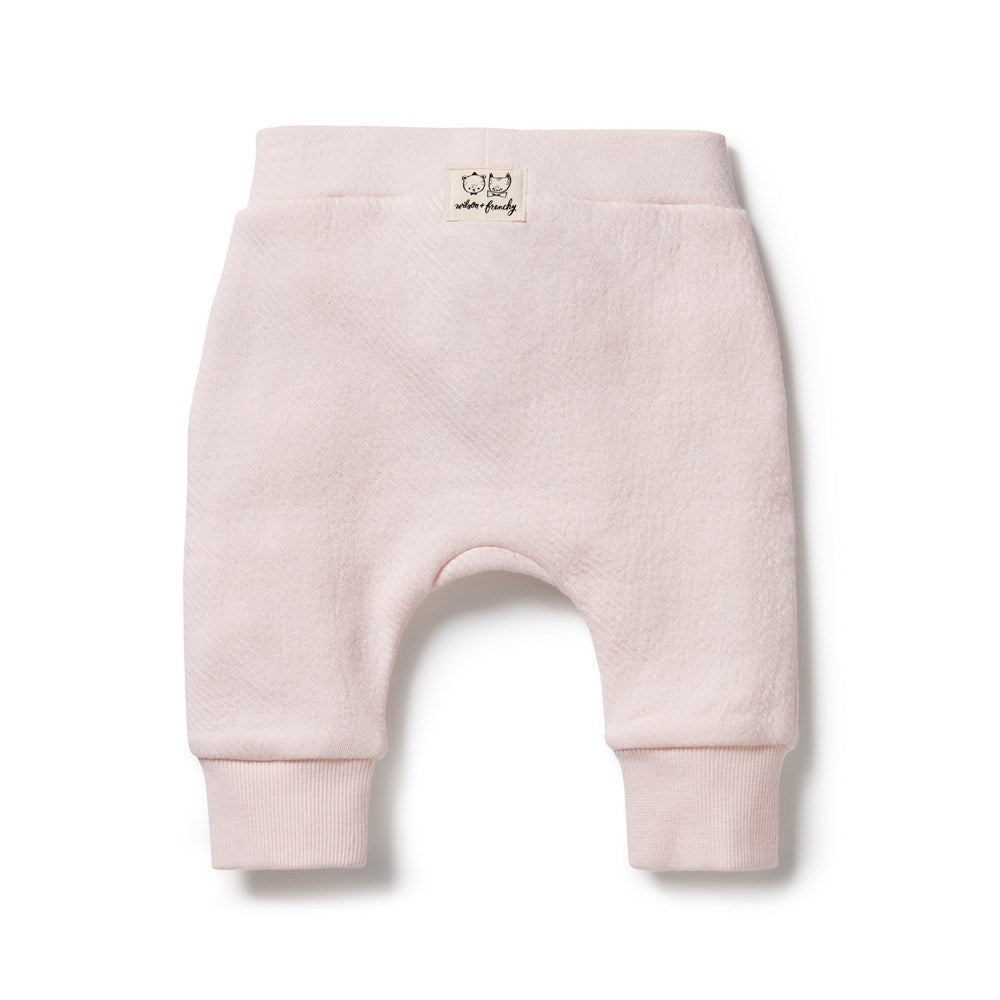 Pink Organic Quilted Pant