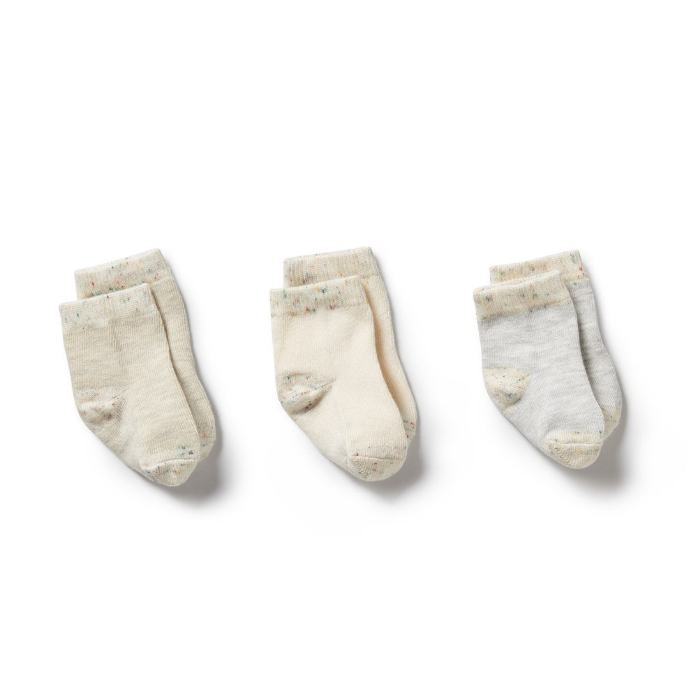 Organic 3 Pack Baby Socks