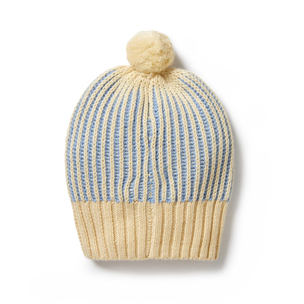 Dew Knitted Ribbed Hat