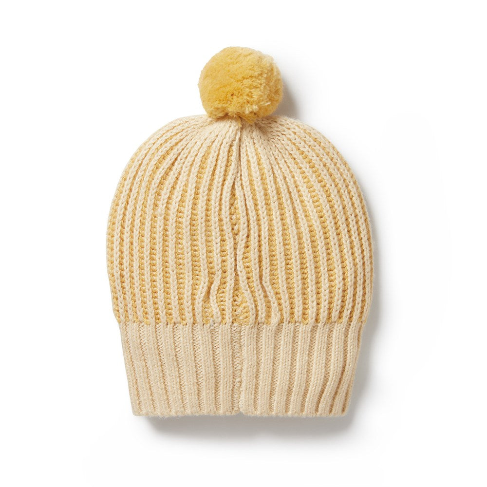 Dijon Knitted Ribbed Hat