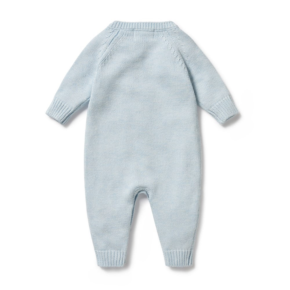 Bluebell Knitted Cable Growsuit