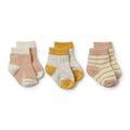Jojoba, Blush, Fleck 3 Pack Baby Socks