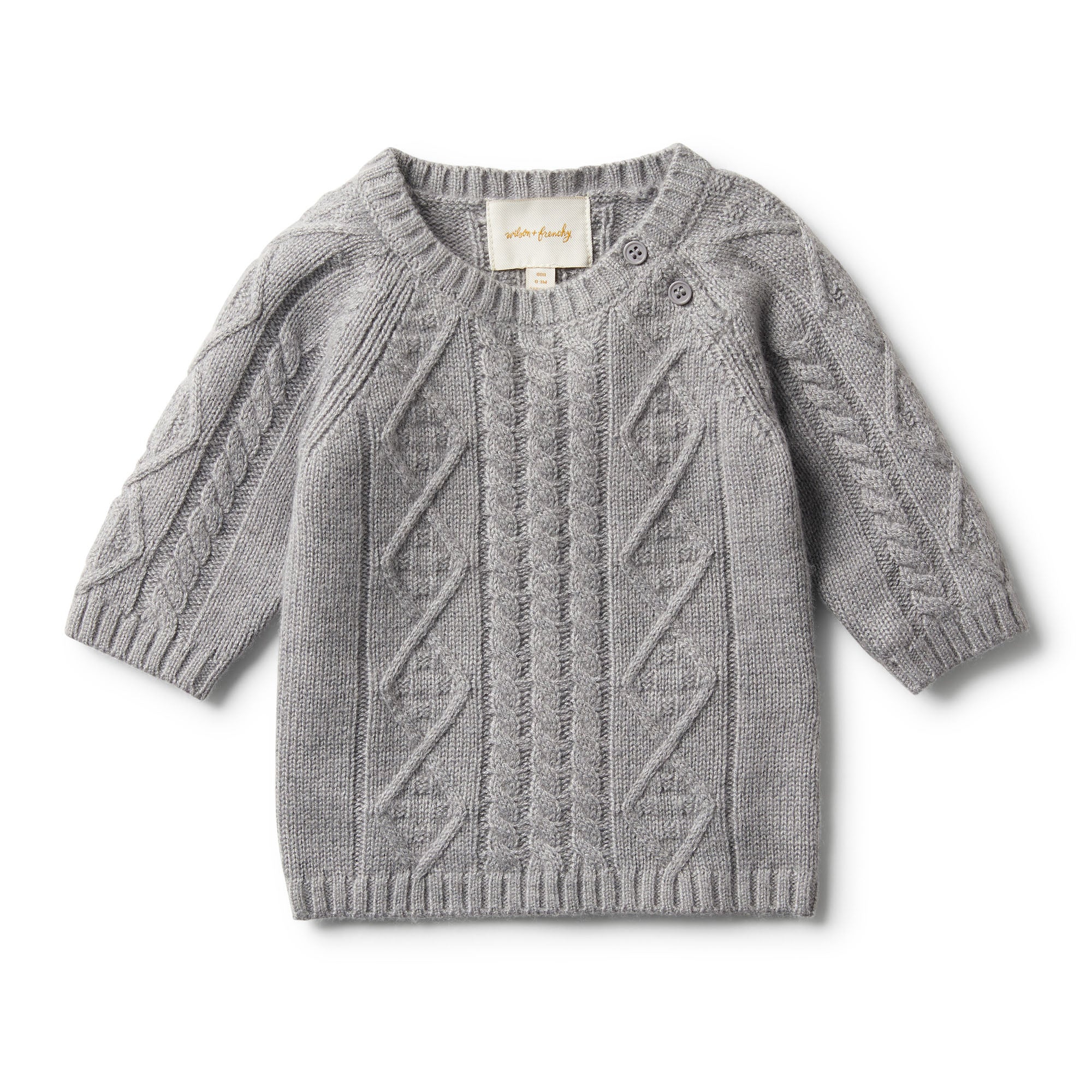 LUXE WOOL CABLE KNIT JUMPER - Wilson and Frenchy