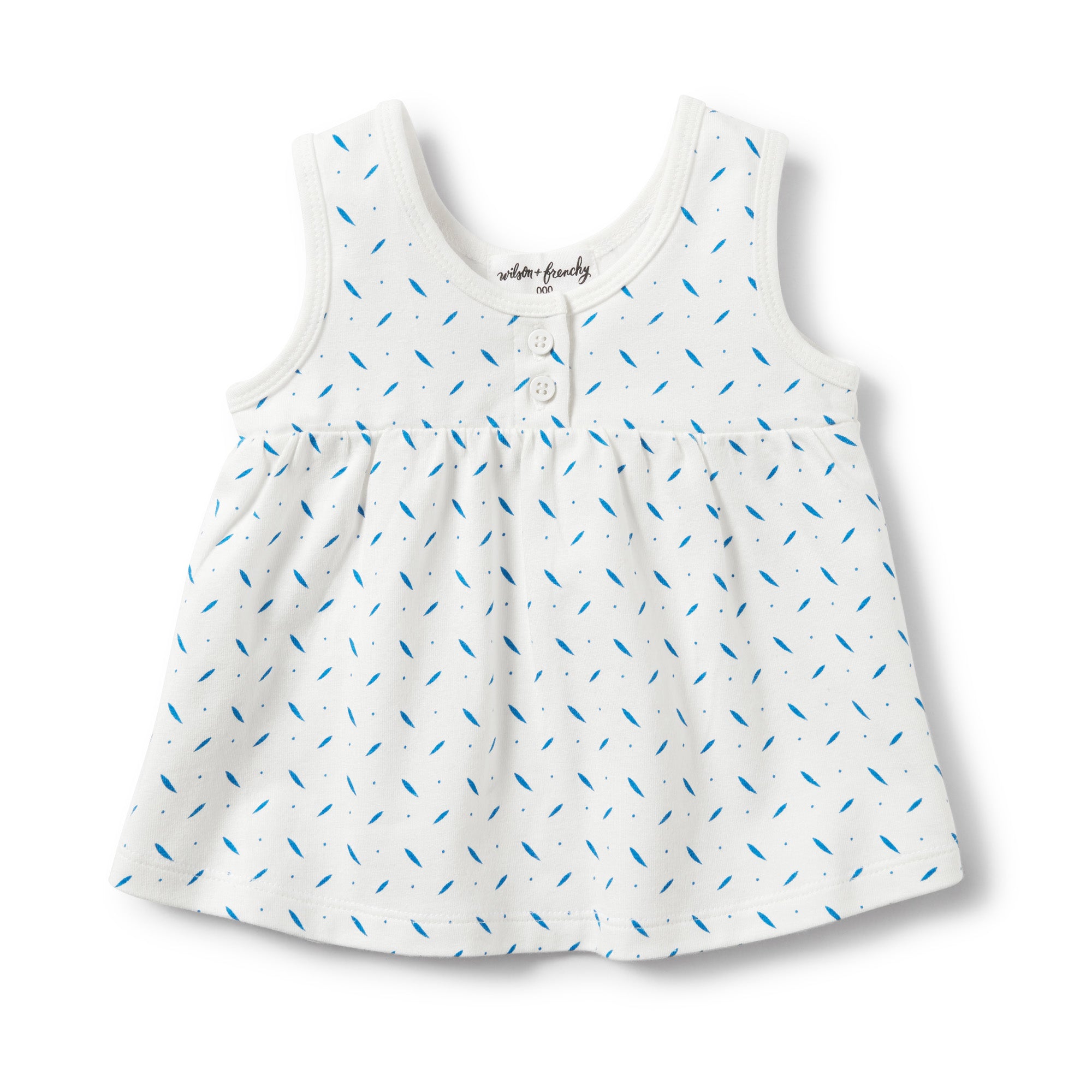 DROPLET BUTTONED TANK - Wilson and Frenchy