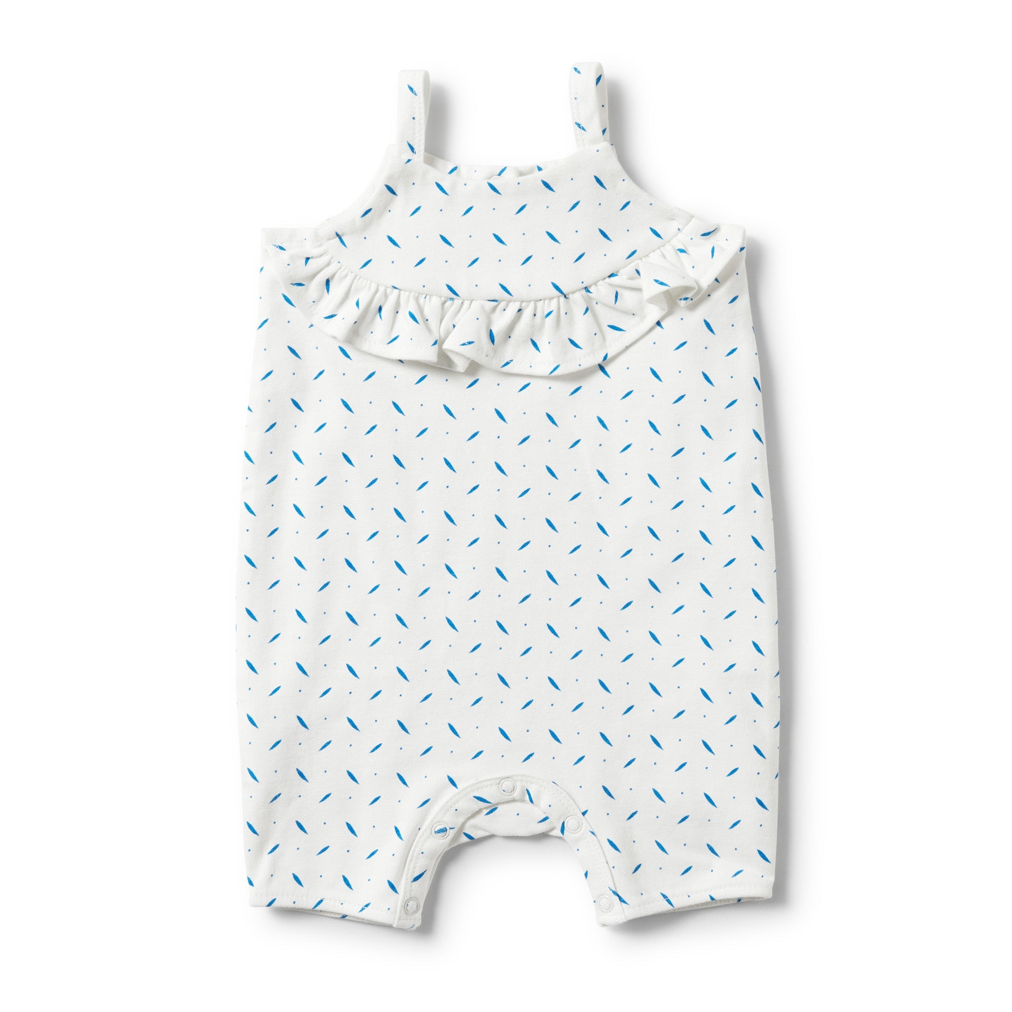 DROPLET RUFFLE SINGLET STRAP PLAYSUIT - Wilson and Frenchy